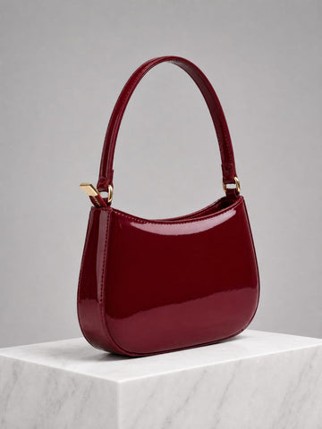 Amour Patent Leather Shoulder Bag – Elegant & Timeless Handbag